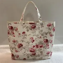 ハンドメイド　トートバッグ　ローラアシュレイ生地使用