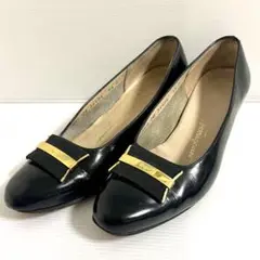 【サルバトーレフェラガモ】 ヴァラ ローヒールパンプス サイズ 5 1/2 C