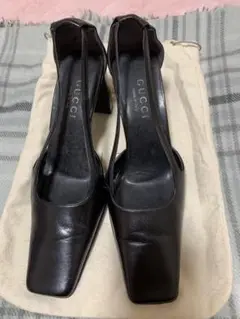 グッチ スクエアヒール 7cm 36 1/2C