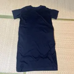 ネイビー 半袖カットソーワンピース Mサイズ