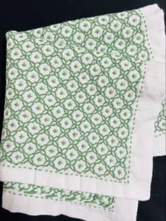 刺し子 花ふきん 十字花刺し