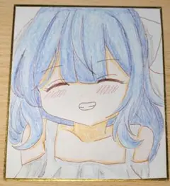 手描きイラスト　まのさば　魔法少女ノ魔女裁判　橘シェリー　アナログイラスト