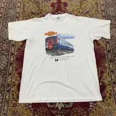 90s シングルステッチ USA製 イリノイ電車博物館 アート スーベニア T