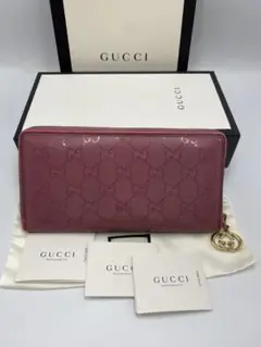 美品‼️ グッチ　GUCCI 長財布　GGスプリーム　ラウンドファスナー