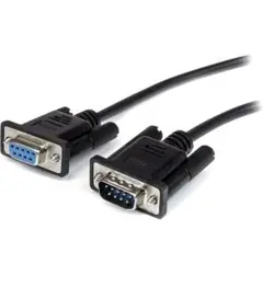 RS-232C ストレートケーブル 0.5m ブラック