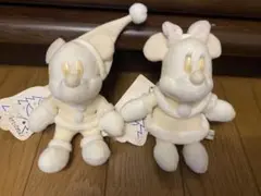 ミッキー ミニー クリスマスverぬいぐるみバッジ