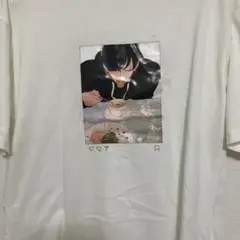 来世は他人がいい食事キャラクター プリント Tシャツ ホワイト