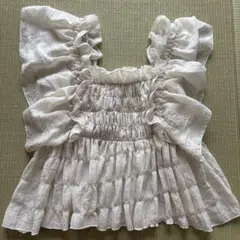 トップス　フリルブラウス　Mサイズ