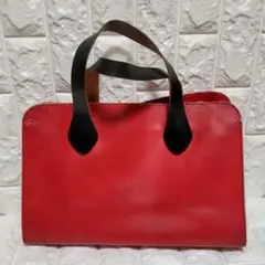 MARNI マルニ レザー トートバッグ A4サイズ可 赤