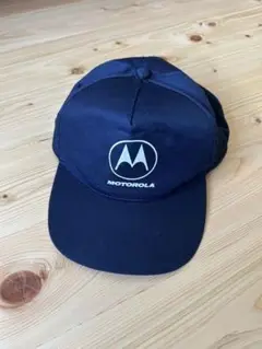 レア Motorola ベースボールキャップ　白青　ヴィンテージ レア Motorola ベースボールキャップ 白青 ヴィンテージ 楽天