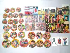 【昭和メンコ（大型）バットマン 】2枚セット 昭和レトロ】『メンコ／バットマン』（直径：25.7cm）超大型丸