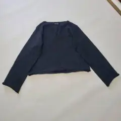 90s コムデギャルソン ワイド Vネック ニット ブラック