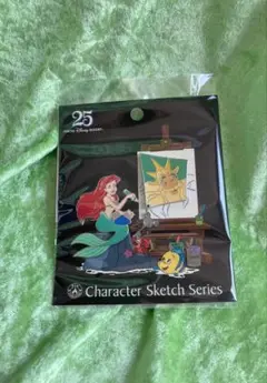 ディズニーリゾート25周年記念 ピンバッジアリエルとトリトン王