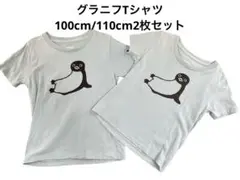 【グラニフ】Tシャツ 2枚セット 100cm 110cm suica スイッピ柄