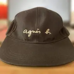 agnès b. アニエスベー キャップ 黒 コットン100% 美品