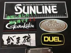 釣りメーカー、ステッカー