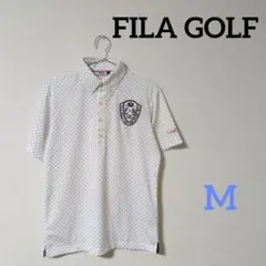FILAGOLF　フィラゴルフ　メンズ　ゴルフウェア　半袖　ポロシャツ　白　M