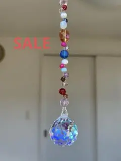 《SALE》彩りビーズ×チェーン　サンキャッチャー30
