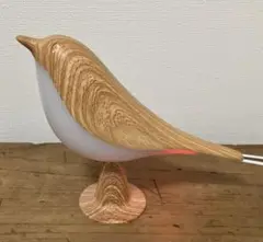 鳥型ランプ ナチュラルウッド