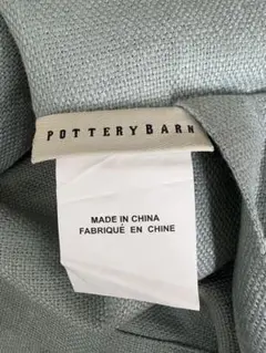 POTTERY BARN クッションカバー　リネン　アイスブルー　❷