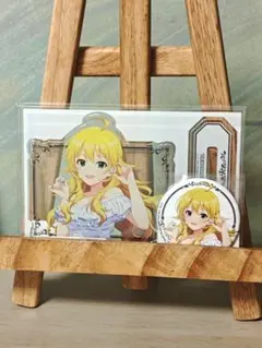 アイマス 20周年記念 ONKYO 星井美希 アクリルスタンド＆缶バッジセット