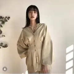 CLANE / WAIST SHAPE DOLMAN CARDIGAN