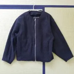 ノーカラーブルゾン