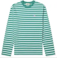 新品 メゾンキツネ フォックスヘッド ボーダー 長袖Tシャツ ドリフターブルー Amazon.co.jp: Maison Kitsune メゾンキツネ フォックスロゴ