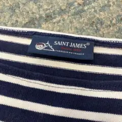 【名品】セントジェームス　Saint James フランス製　ネイビー　ホワイト