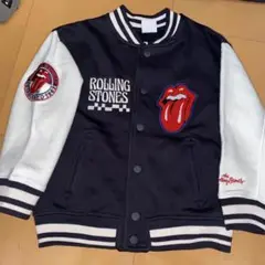 JACKROSE ローリングストーンズ 袖レザースタジャン バーシティジャケット JACKROSE ローリングストーンズ 袖レザースタジャン バーシティ