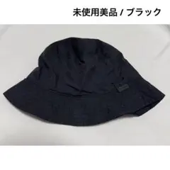 snow peak Indigo C/N Bucket Hat / black