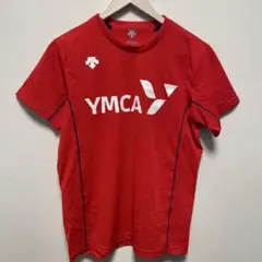 DESCENTE YMCA スポーツシャツ Tシャツ赤