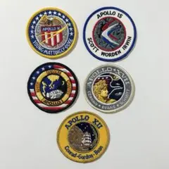 【貴重】未使用 NASA ミッションワッペン（刺繍）5枚セット