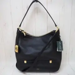 ローレン ラルフローレン 2WAY ショルダーバッグ 黒