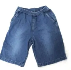 デニム ハーフパンツ　ショートパンツ　160