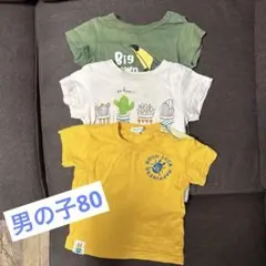 男の子Tシャツ 3枚セット 80