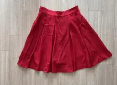 イング INGNI 赤 プリーツ スカート パンツ付き