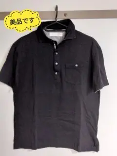 【美品】TAKEO KIKUCHIポロシャツ　Mサイズ タケオ キクチ　ブラック