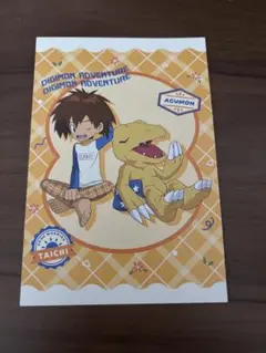 デジモン 寝起き アニメイト先行販売 八神太一＆アグモン ポストカード