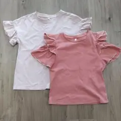 GU　キッズ　女の子　Tシャツ　カットソー　２枚セット　140
