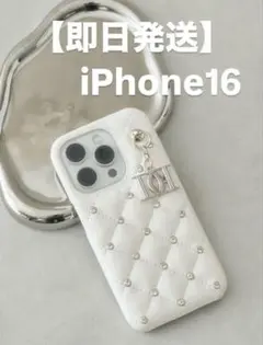 ダーリッチ キルティングビジューDDチャームiPhoneケース 16