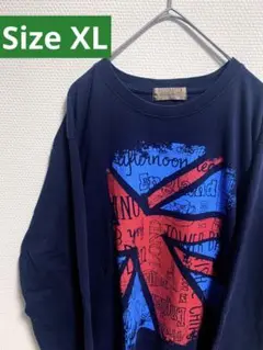 古着 長袖 デザインTシャツ XL ビックプリント