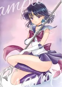 A4ポスター セーラーサターン　土萠ほたる　ファンアート　美少女