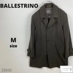 美品 BALLESTRINO バレストリーノ チェックコート ラム アンゴラ混