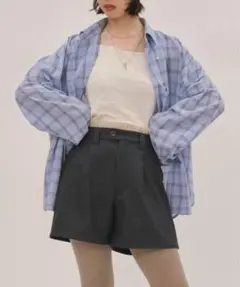loin nuit ロワンニュイ フリルレイヤードショートパンツ