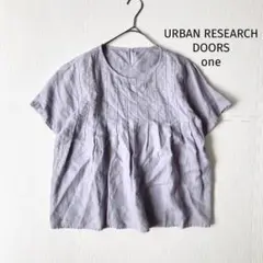 アーバンリサーチドアーズ リネンフロントピンタック ブラウス