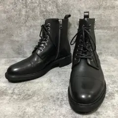 【美品】alfredo BANNISTER サイドジップ ブーツ 本革 40