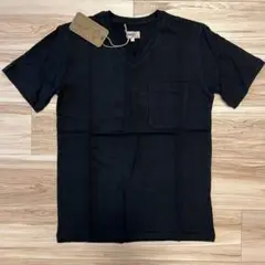【新品】DUFFER Vネック Tシャツ ブラック Sサイズ ポケット付き