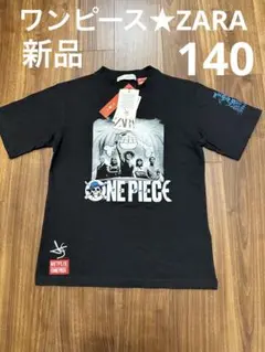 新品タグ付き！ワンピース×ZARA ザラティーシャツ　ルフィーONE PEACE