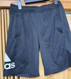 adidas CLIMACOOL ブラックハーフパンツ